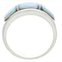 Opal Inlay Genuine Sterling Silver Ring Size 6-3/4 EX50605